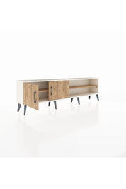 Arges TV Ünitesi 2 Raflı 2 Kapaklı 176x30x51 Aytaşı-Çam/Çam