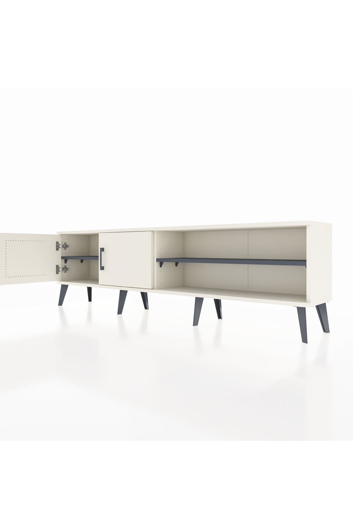 Arges TV Ünitesi 2 Raflı 2 Kapaklı 176x30x51 Aytaşı-Aytaşı/Antrasit