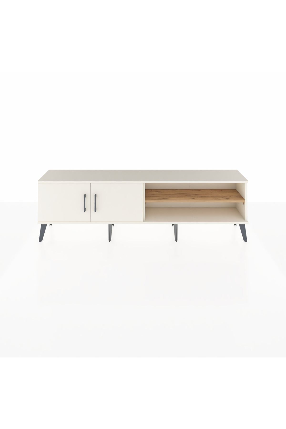 Arges TV Ünitesi 2 Raflı 2 Kapaklı 176x30x51 Aytaşı-Aytaşı/Çam
