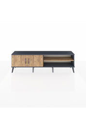 Arges TV Ünitesi 2 Raflı 2 Kapaklı 176x30x51 Antrasit-Çam/Çam