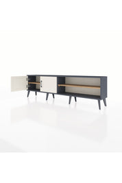 Arges TV Ünitesi 2 Raflı 2 Kapaklı 176x30x51 Antrasit-Aytaşı/Çam