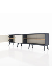 Arges TV Ünitesi 2 Raflı 2 Kapaklı 176x30x51 Antrasit-Aytaşı/Çam