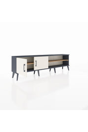 Arges TV Ünitesi 2 Raflı 2 Kapaklı 176x30x51 Antrasit-Aytaşı/Çam