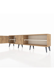 Arges TV Ünitesi 2 Raflı 2 Kapaklı 176x30x51 Çam-Çam/Aytaşı
