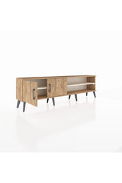 Arges TV Ünitesi 2 Raflı 2 Kapaklı 176x30x51 Çam-Çam/Aytaşı