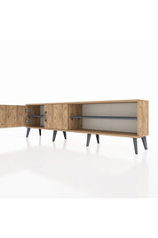 Arges TV Ünitesi 2 Raflı 2 Kapaklı 176x30x51 Çam-Çam/Antrasit