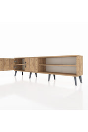 Arges TV Ünitesi 2 Raflı 2 Kapaklı 176x30x51 Çam-Çam/Çam
