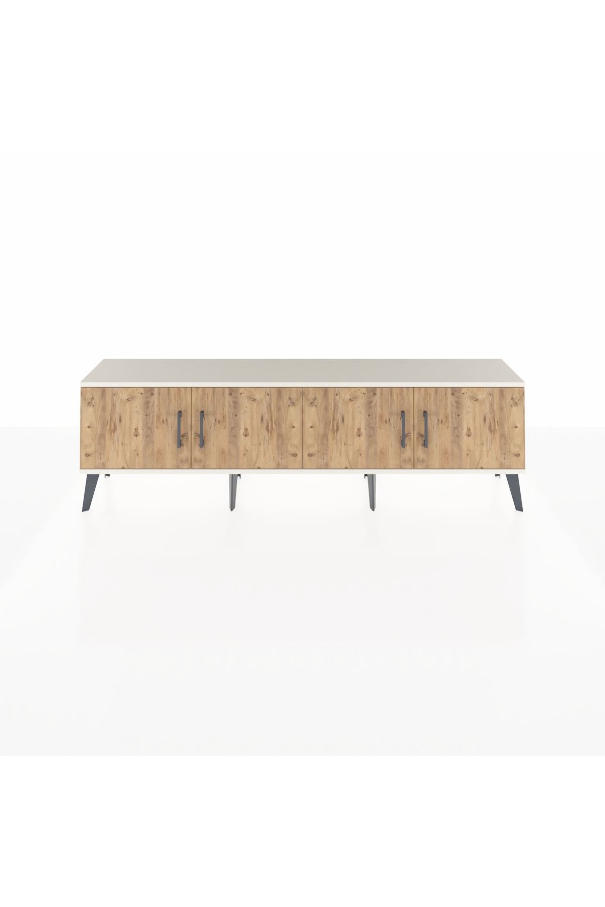 Arges TV Ünitesi 2 Raflı 4 Kapaklı 176x30x51 Aytaşı-Çam/Aytaşı