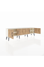 Arges TV Ünitesi 2 Raflı 4 Kapaklı 176x30x51 Aytaşı-Çam/Aytaşı