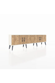 Arges TV Ünitesi 2 Raflı 4 Kapaklı 176x30x51 Aytaşı-Çam/Antrasit