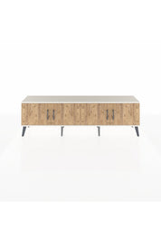 Arges TV Ünitesi 2 Raflı 4 Kapaklı 176x30x51 Aytaşı-Çam/Çam