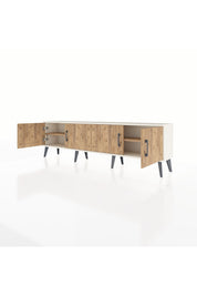 Arges TV Ünitesi 2 Raflı 4 Kapaklı 176x30x51 Aytaşı-Çam/Çam