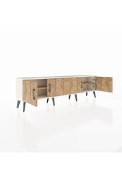 Arges TV Ünitesi 2 Raflı 4 Kapaklı 176x30x51 Aytaşı-Çam/Çam