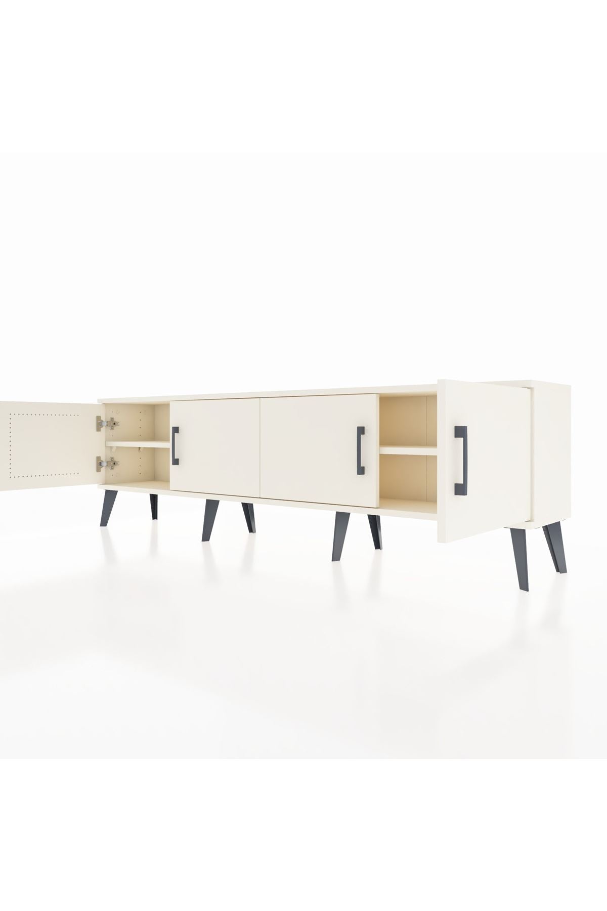 Arges TV Ünitesi 2 Raflı 4 Kapaklı 176x30x51 Aytaşı-Aytaşı/Aytaşı