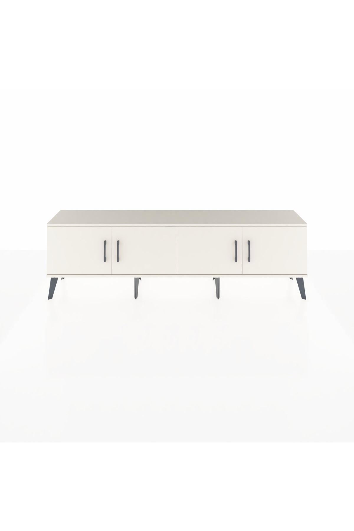 Arges TV Ünitesi 2 Raflı 4 Kapaklı 176x30x51 Aytaşı-Aytaşı/Antrasit