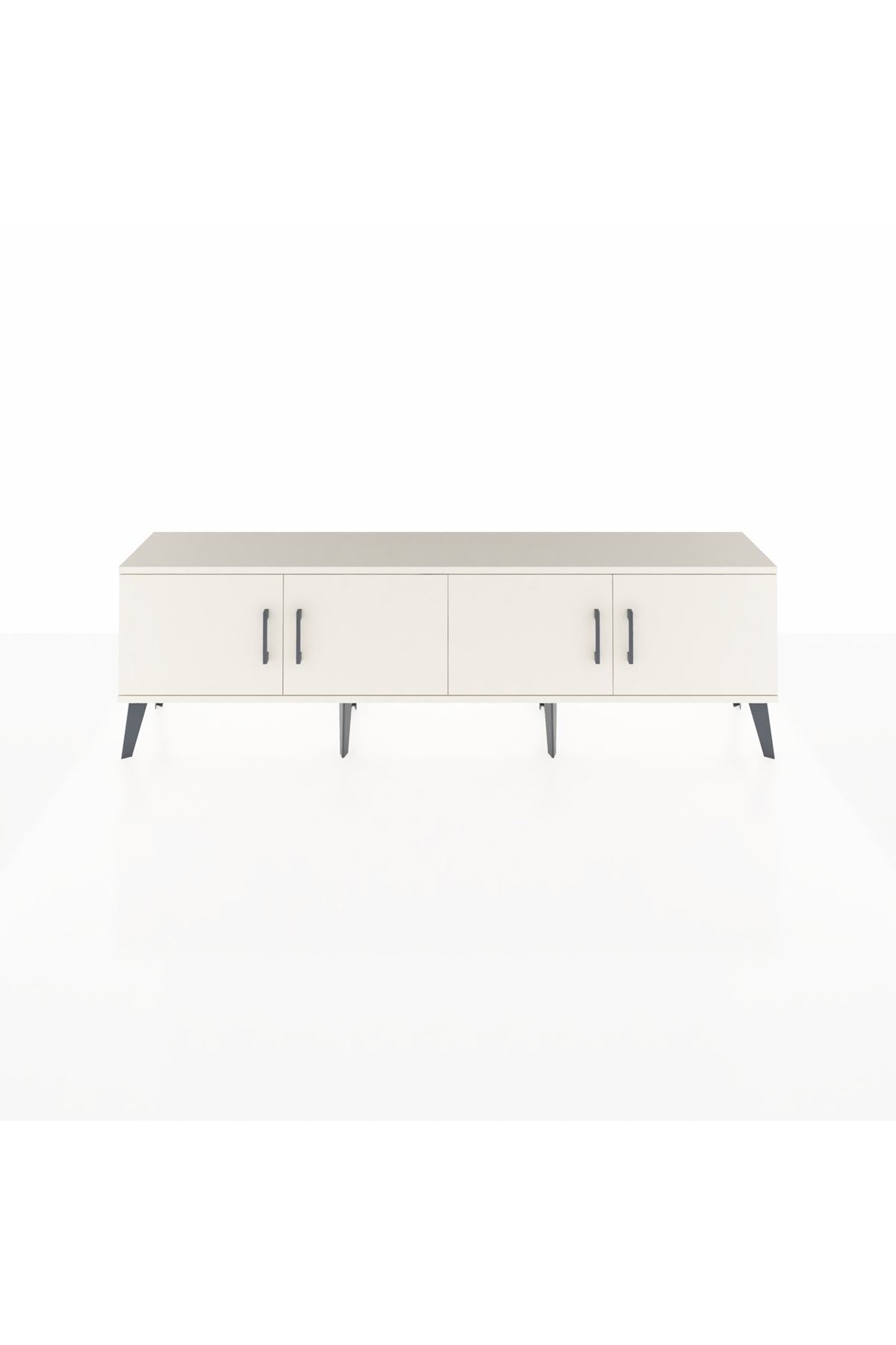Arges TV Ünitesi 2 Raflı 4 Kapaklı 176x30x51 Aytaşı-Aytaşı/Çam