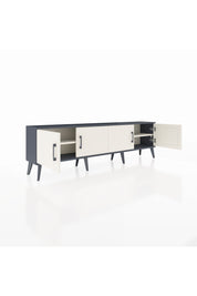 Arges TV Ünitesi 2 Raflı 4 Kapaklı 176x30x51 Antrasit-Aytaşı/Aytaşı