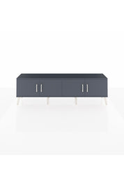 Arges TV Ünitesi 2 Raflı 4 Kapaklı 176x30x51 Antrasit-Antrasit/Çam