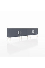Arges TV Ünitesi 2 Raflı 4 Kapaklı 176x30x51 Antrasit-Antrasit/Çam