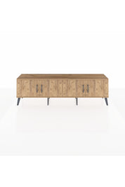 Arges TV Ünitesi 2 Raflı 4 Kapaklı 176x30x51 Çam-Çam/Çam