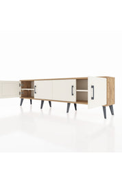 Arges TV Ünitesi 2 Raflı 4 Kapaklı 176x30x51 Çam-Aytaşı/Aytaşı