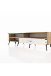 Hyperion TV Ünitesi 2 Raflı Tek Çekmeceli  176x44x51 Çam-Çam/Aytaşı