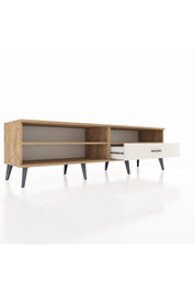 Hyperion TV Ünitesi 2 Raflı Tek Çekmeceli  176x44x51 Çam-Çam/Aytaşı