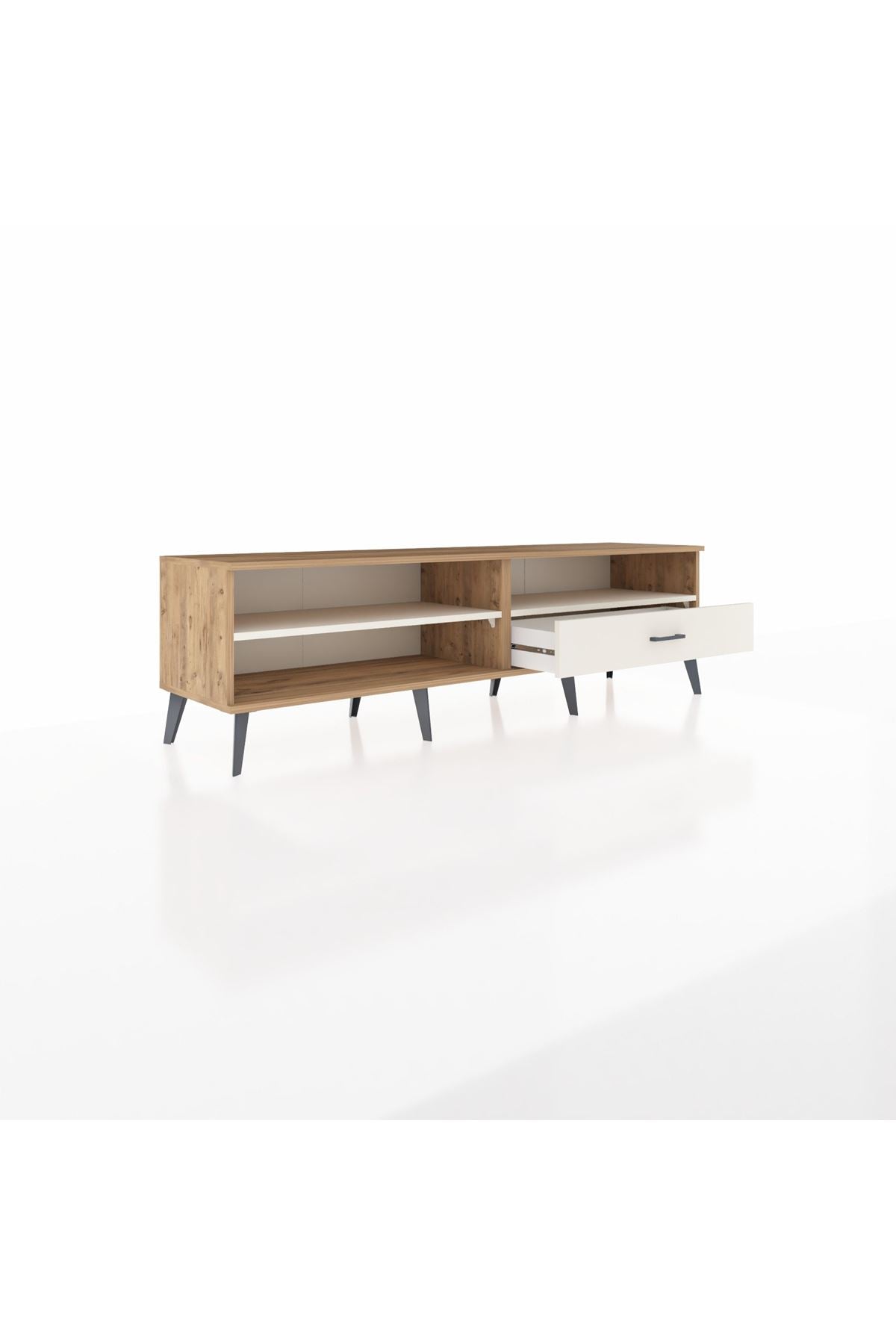 Hyperion TV Ünitesi 2 Raflı Tek Çekmeceli  176x44x51 Çam-Aytaşı/Aytaşı