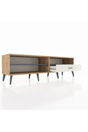 Hyperion TV Ünitesi 2 Raflı Tek Çekmeceli  176x44x51 Çam-Antrasit/Aytaşı