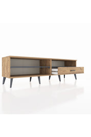 Hyperion TV Ünitesi 2 Raflı Tek Çekmeceli  176x44x51 Çam-Antrasit/Çam