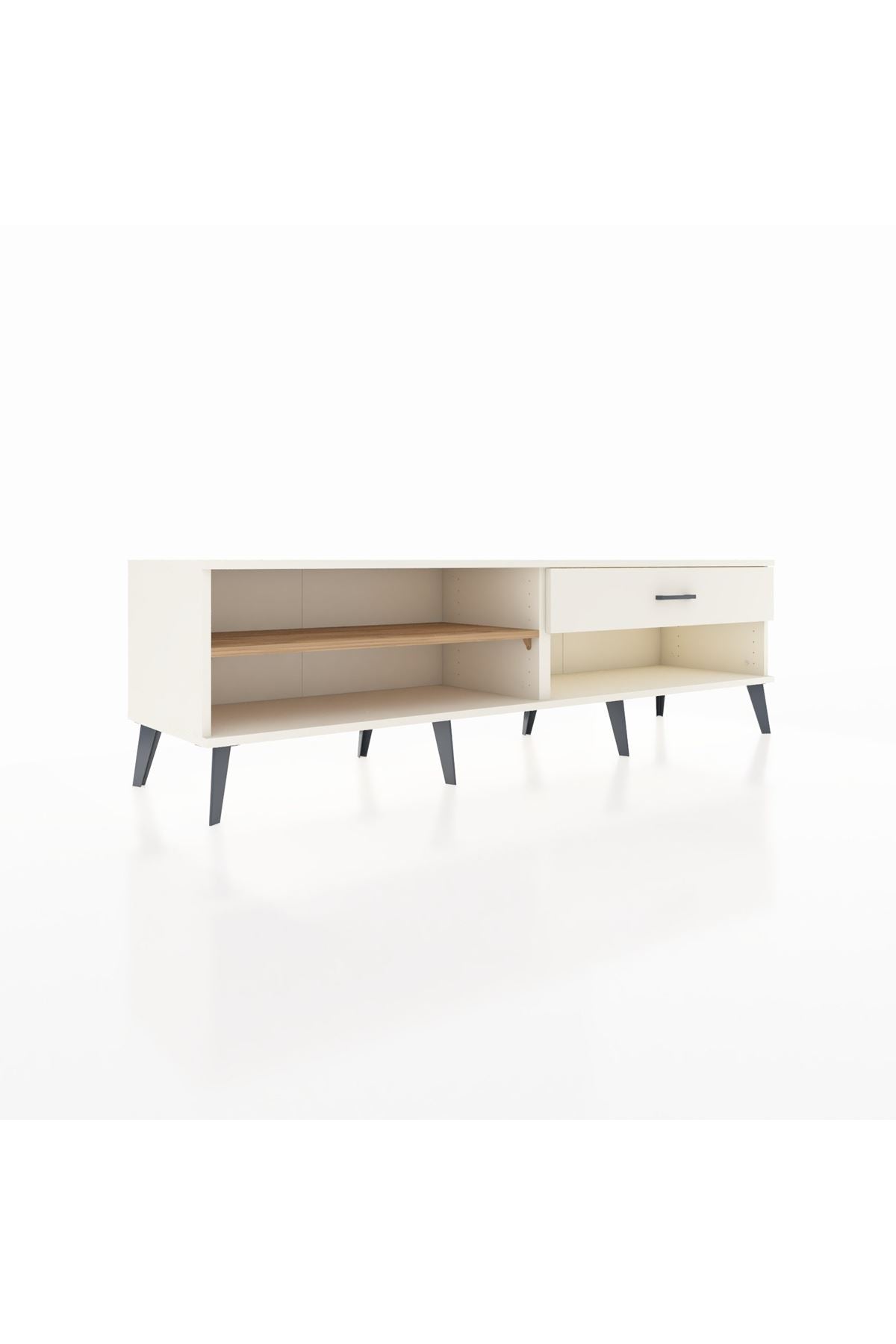 Hyperion TV Ünitesi Tek Raflı Tek Çekmeceli  176x44x51 Aytaşı-Çam/Aytaşı