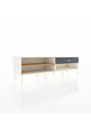 Hyperion TV Ünitesi Tek Raflı Tek Çekmeceli  176x44x51 Aytaşı-Çam/Antrasit