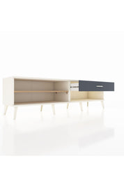 Hyperion TV Ünitesi Tek Raflı Tek Çekmeceli  176x44x51 Aytaşı-Çam/Antrasit