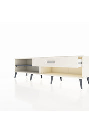 Hyperion TV Ünitesi Tek Raflı Tek Çekmeceli  176x44x51 Aytaşı-Antrasit/Aytaşı