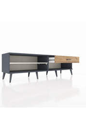 Hyperion TV Ünitesi Tek Raflı Tek Çekmeceli  176x44x51 Antrasit-Aytaşı/Çam