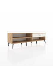 Hyperion TV Ünitesi Tek Raflı Tek Çekmeceli  176x44x51 Çam-Çam/Aytaşı