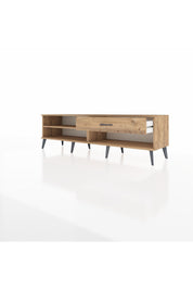 Hyperion TV Ünitesi Tek Raflı Tek Çekmeceli  176x44x51 Çam-Çam/Çam