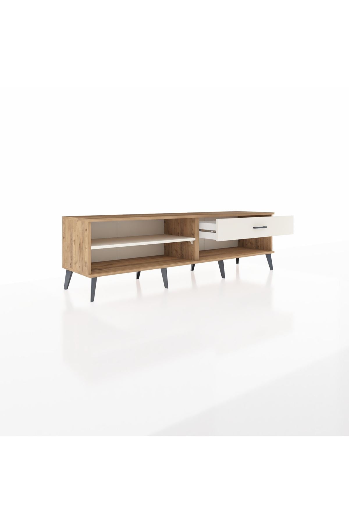 Hyperion TV Ünitesi Tek Raflı Tek Çekmeceli  176x44x51 Çam-Aytaşı/Aytaşı