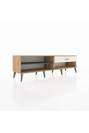 Hyperion TV Ünitesi Tek Raflı Tek Çekmeceli  176x44x51 Çam-Antrasit/Aytaşı