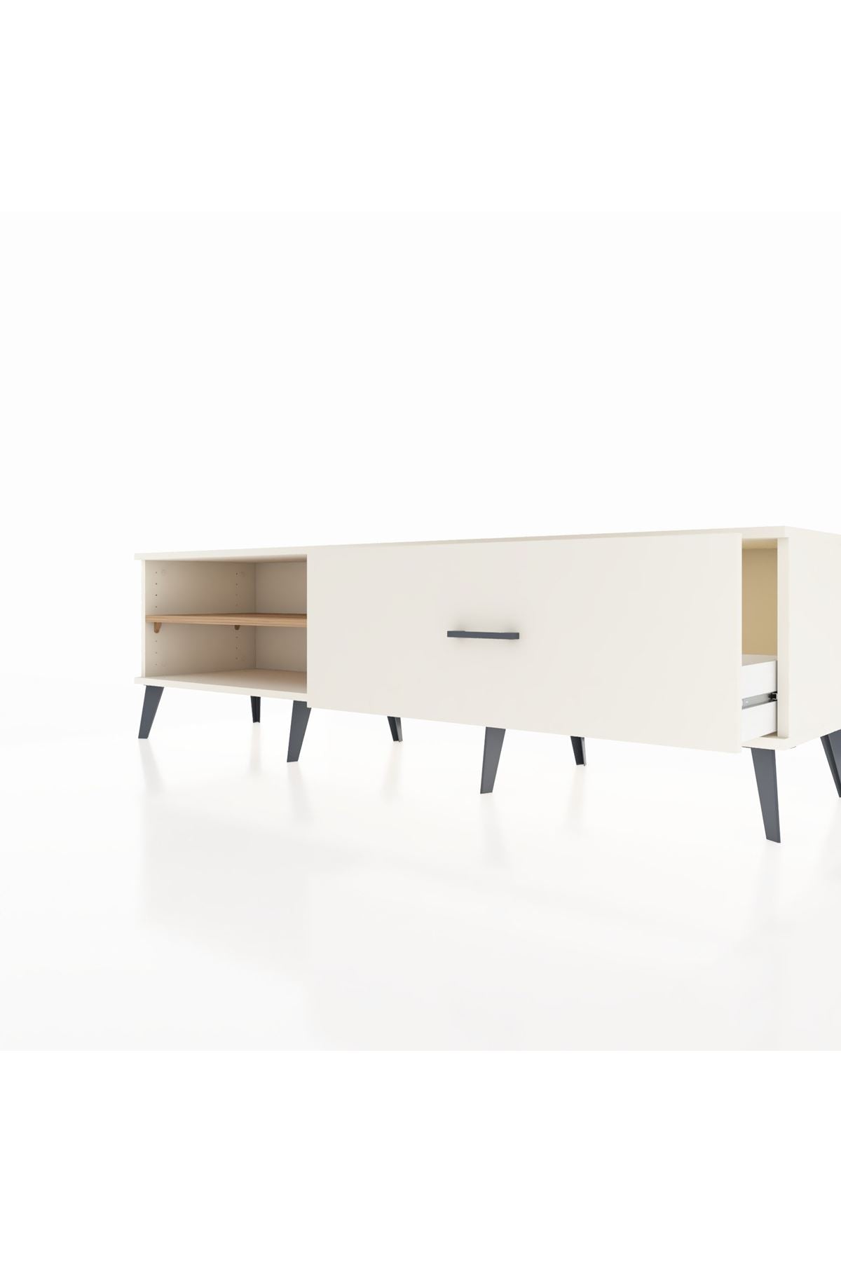 Hyperion TV Ünitesi Tek Raflı Tek Çekmeceli  176x44x51 Aytaşı-Çam/Aytaşı