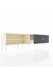 Hyperion TV Ünitesi Tek Raflı Tek Çekmeceli  176x44x51 Aytaşı-Aytaşı/Antrasit