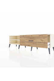 Hyperion TV Ünitesi Tek Raflı Tek Çekmeceli  176x44x51 Aytaşı-Aytaşı/Çam