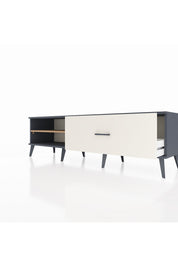 Hyperion TV Ünitesi Tek Raflı Tek Çekmeceli  176x44x51 Antrasit-Çam/Aytaşı