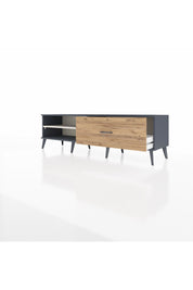 Hyperion TV Ünitesi Tek Raflı Tek Çekmeceli  176x44x51 Antrasit-Aytaşı/Çam