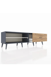 Hyperion TV Ünitesi Tek Raflı Tek Çekmeceli  176x44x51 Antrasit-Aytaşı/Çam