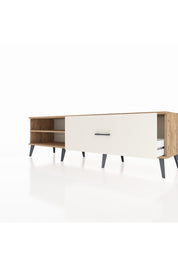 Hyperion TV Ünitesi Tek Raflı Tek Çekmeceli  176x44x51 Çam-Çam/Aytaşı