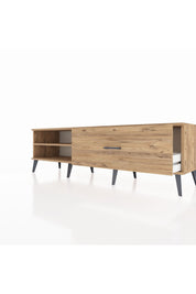 Hyperion TV Ünitesi Tek Raflı Tek Çekmeceli  176x44x51 Çam-Çam/Çam