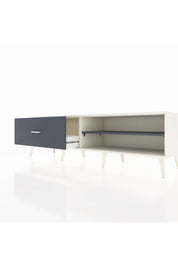 Hyperion TV Ünitesi Tek Raflı Tek Çekmeceli  176x44x51 Aytaşı-Antrasit/Antrasit