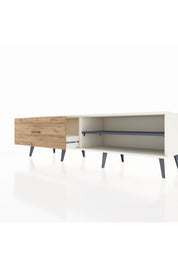 Hyperion TV Ünitesi Tek Raflı Tek Çekmeceli  176x44x51 Aytaşı-Antrasit/Çam