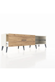 Hyperion TV Ünitesi Tek Raflı Tek Çekmeceli  176x44x51 Aytaşı-Antrasit/Çam